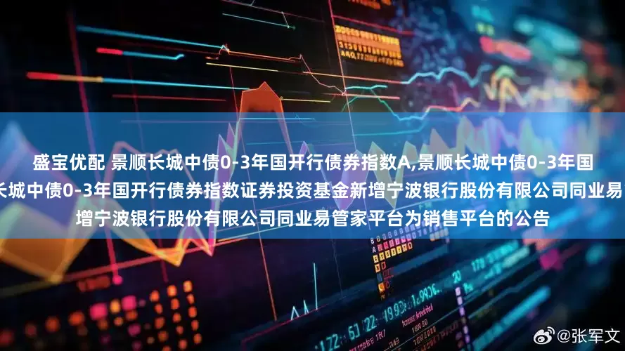 盛宝优配 景顺长城中债0-3年国开行债券指数A,景顺长城中债0-3年国开行债券指数C: 关于景顺长城中债0-3年国开行债券指数证券投资基金新增宁波银行股份有限公司同业易管家平台为销售平台的公告