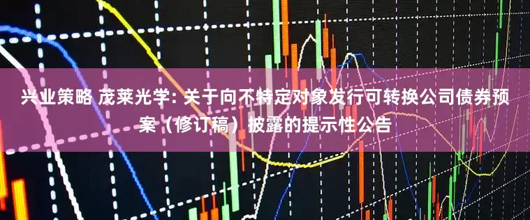 兴业策略 茂莱光学: 关于向不特定对象发行可转换公司债券预案（修订稿）披露的提示性公告